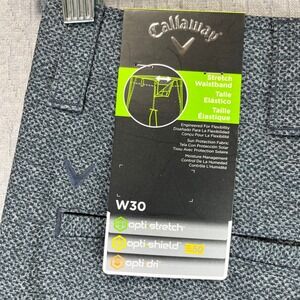 Callaway performance Golf Shorts Mens 30‎ Opti Stretch UPF 50 new with tags